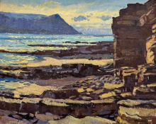 Y Ian MacInnes (Scottish, 1922-2003), Orkney Coastal Scene, signed lower right and dated (19)88, oil