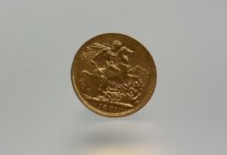 A Victorian gold sovereign 1890 7.98g