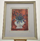 A collection of various prints comprising, Kate Ralphe, Flowers from the border, in a glazed
