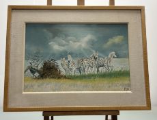 Signed Indistinctly, After a Storm, acrylic, signed and dated '89 bottom right, inscribed verso,