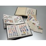 A set of three albums containing a collection of the Netherlands (Holland) Stamps, the older album