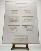 A framed Architectuarl Proposal by the Mackintosh School of Architecture for Beaumont Du Perigord, A