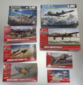 A collection of War Vehicle model kits comprising, an AirFix 1:72 Angel Interceptor, an Italeri AS.