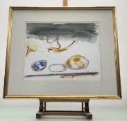 Moira Maitland (Scottish 1936-2004), Painting Eggs, watercolour, signed and dated '97 in pencil,