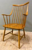 A mid-century teak Swedish armchair, 