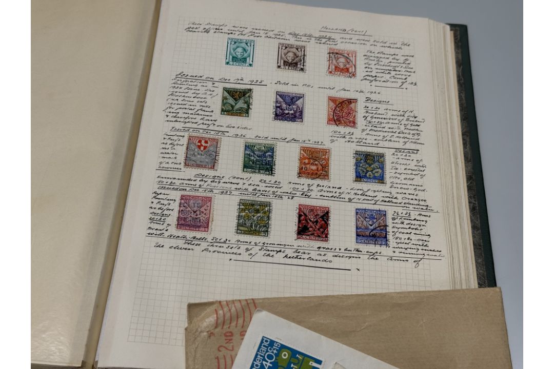 A set of three albums containing a collection of the Netherlands (Holland) Stamps, the older album - Image 5 of 13