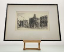 William Monk (1863-1937), The Sheldonian Theatre Oxford, engraving, Chester Published Oct 1910 by