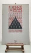 A framed Edinburgh 1983 International Festival Poster titled - Vienna 1900 Vienna, Scotland and