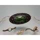 A yellow and white metal flat link chain necklace with lobster claw fastening: l. x 24cm, an - Image 2 of 3