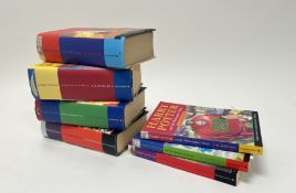 A collection of Harry Potter books comprising, Harry Potter and the Philopsopher's Stone, Bloomsbury