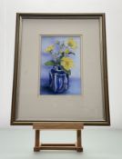Jan Holak, Rose of Sharon, pencil and ink / wash, signed pencil bottom right, paper label verso,