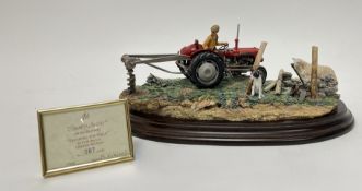 A Country Artists figure group 'Securing the Field', modelled by Keith Sherwin, limited edition 87/