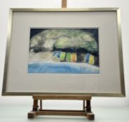 Moira Maitland (Scottish 1936-2004), Pool at Night II, and pencil, signed and dated '84, titled