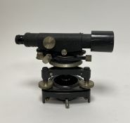 A Stanley black theodolite, serial number 46400 (lacking case)