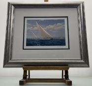 A pair of limted prints by John Steven Dews (British 1949-), one titled - Endeavour and Velsheda