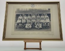 Two vintage framed sporting photographs: Edinburgh Academy First Eleven and First Fifteen, 1934-