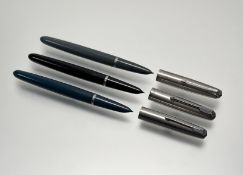 Three Parker 51 Aerometric Classic fountain pens (3)