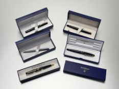 A collection of Waterman fountain pens and ballpoints to include: Expert Mk 1, Expert Mk2,