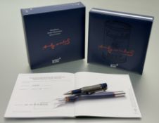 A Montblanc Great Characters Andy Warhol special edition ballpoint pen, in original slip cover and