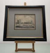 A pair of 18th century engravings of Scottish townscapes, 