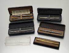 A collection of vintage Parker pens to include: Arrow, 95, 45, 25 etc.