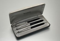 A vintage 65 Classic trio; fountain pen, ballpoint and pencil, in original box