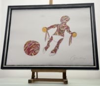 Sir Billy Connolly CBE (Scottish 1942-), Tambourine Man, 4/29 glicee on paper, signed pencil