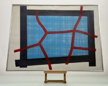 A 20thc School, Untitled - Abstract Line Study, mixed media on paper, signed indistinctly in