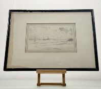Jasper Philip Salway (British 1884-1956), The Longsands Tynemouth, pencil sketch, signed bottom