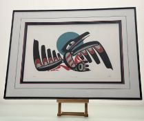 Philip Raymond (Opie) Oppenheim (Canadian 1945-2021), Raven Dance, 37/340 silk screen print,