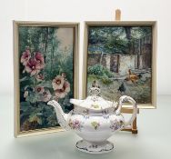 A pair of watercolours by James William Stamper (British 1873–1947) comprising one of a Hen's in the