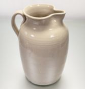 A 19thc large Doulton Lamberthware cream glazed 2 1/2 stoneware jug, stamped verso. (h-39.5cm)