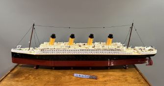 A Lego Creator Expert 'Titanic' model, pre-built, unchecked (l. 135cm)