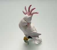 A 1940's Wade Faust Lang Cockatoo figure, marked verso. (h-15cm)