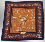 Hermes, Les Jardiniery du Roy, a silk scarf in rich autumnal colours (33