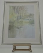 A pair of prints by Xavier Swolfs (American 1942-), Reflections, the other titled Romantic