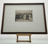 Sir Charles Holroyd RE (British 1861-1917), A Pastoral, etching, titled and signed in pencil