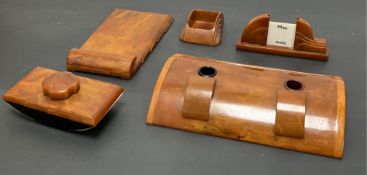 A Mid Century Charles Boynton for John Dickinson and Company Ltd Carvacraft amber bakelite desk