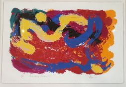 Hock-Aun Teh (1950-), Birthday Surprise, coloured lithographic print on woven paper, titled and