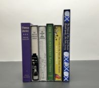 A collection of The Folio Society books comprising 'The Lady in the Van', Alan Bennett, 2006, 'The