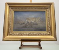John Murray Thomson RSA RSW PSSA (Scottish 1885-1974), Lioness of Cubs, watercolour, signed bottom