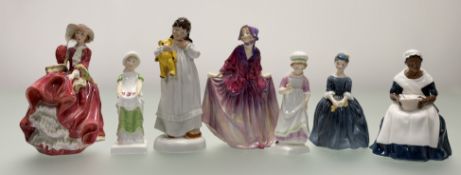 A collection Royal Doulton figures comprising, 