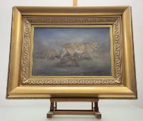 John Murray Thomson RSA RSW PSSA (Scottish 1885-1974), Lioness of Cubs, watercolour, signed bottom