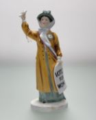 A Royal Doulton Votes for Women figurine, H.N 2816, with box, marked verso. (h-25.5cm)