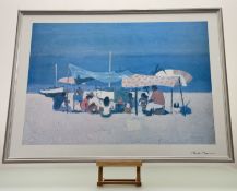 Alberto Morrocco R.S.A. R.S.W. O.B.E (Scottish 1917-1998), Sunday on the Beach (83), limited