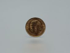 A George V gold sovereign 1915 4.01g