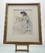 A pair of prints, one after / In the Style of Patience Arnold (1901-1992) titled Lady Sketching, M.