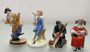 A collection of Royal Doulton figurines comprising, 