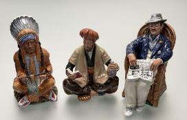 A collection of Royal Doulton Figures comprising, 