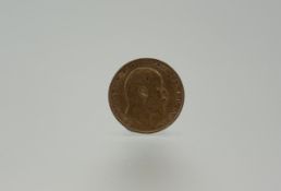 An Edward VII gold half sovereign 1906 4g